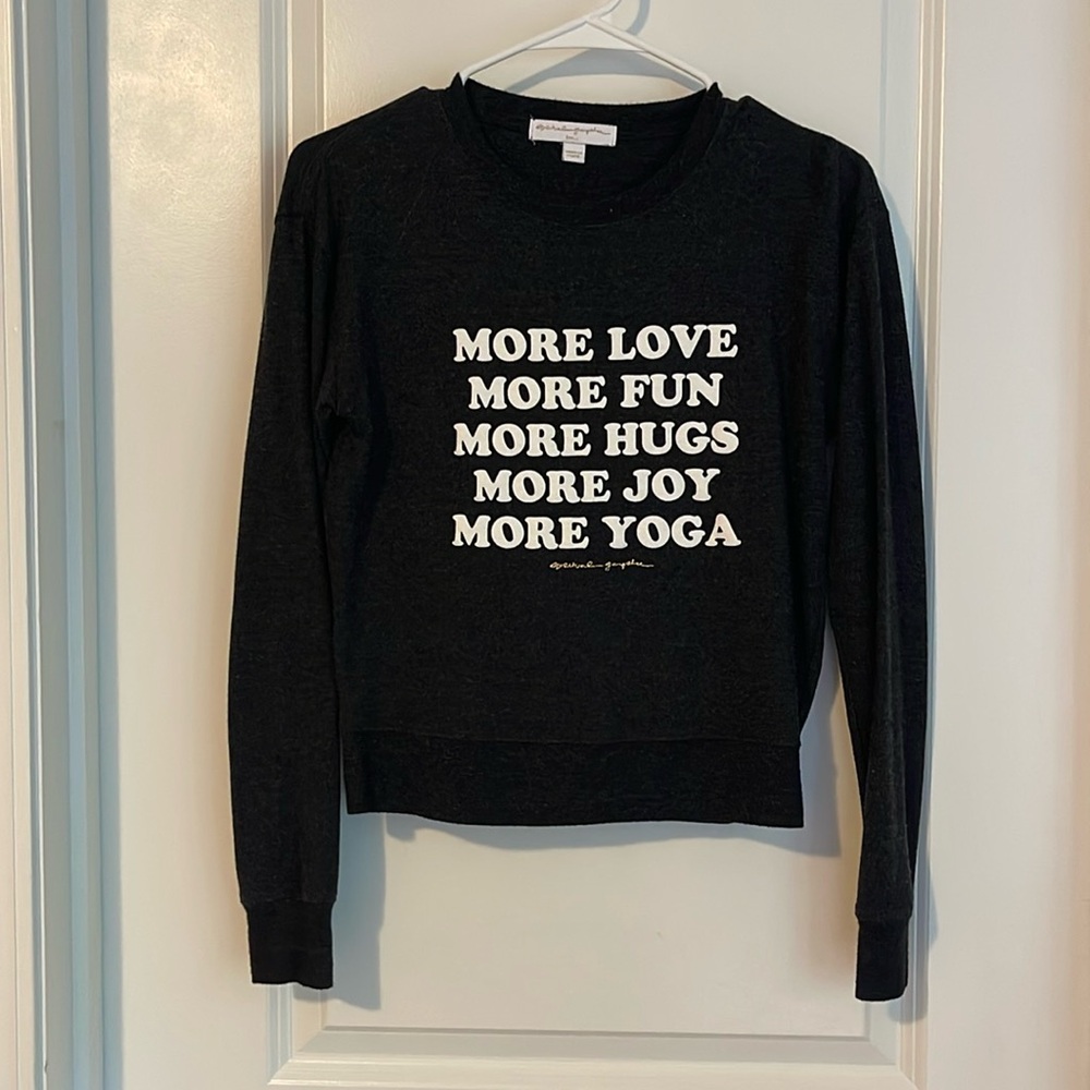 Spiritual Gangster Sweatshirt! More Love…More Yoga! Size small